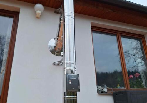 Komín RD Kuřim - třísložkový nerezový, průměr 150mm - #1