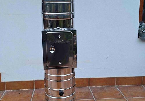 Komín RD Kuřim - třísložkový nerezový, průměr 150mm - #5
