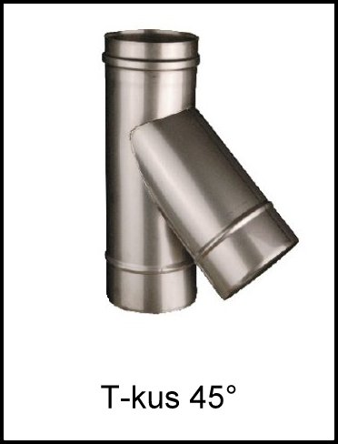 T-kus 45° | komínová trubka